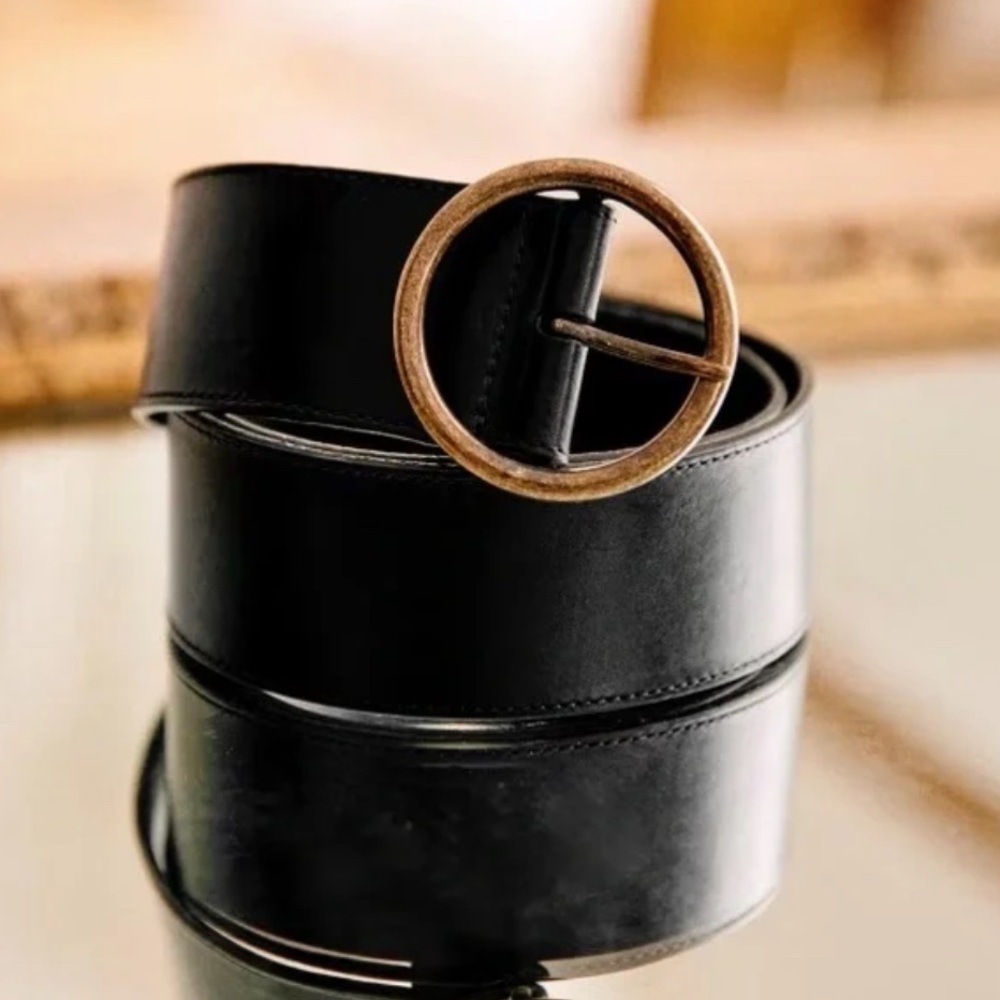NWT SÉZANE Alicia Belt in Black Leather 85